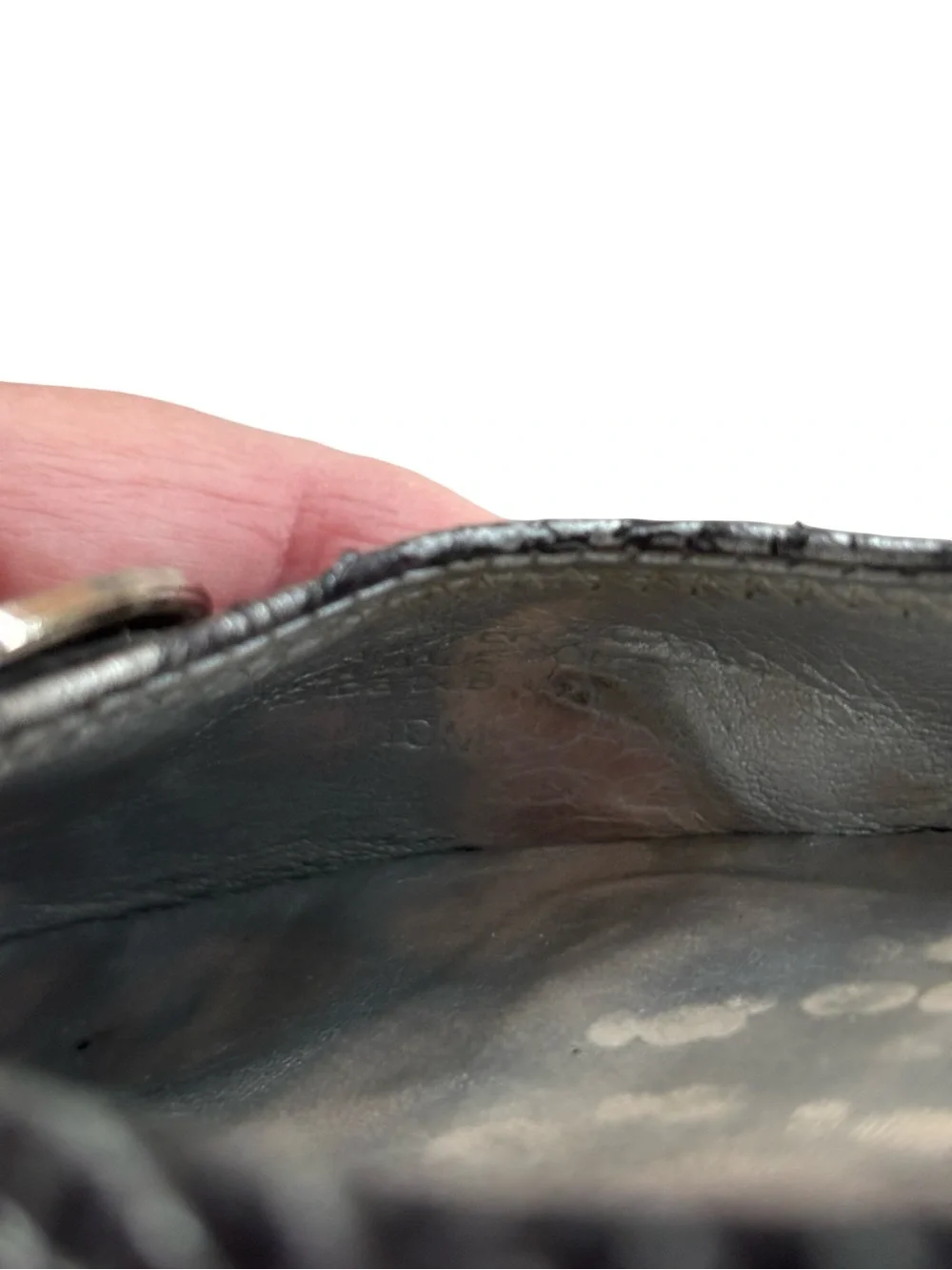 Tory Burch Black Reva Snake-Embossed Ballet Flats Sz 10